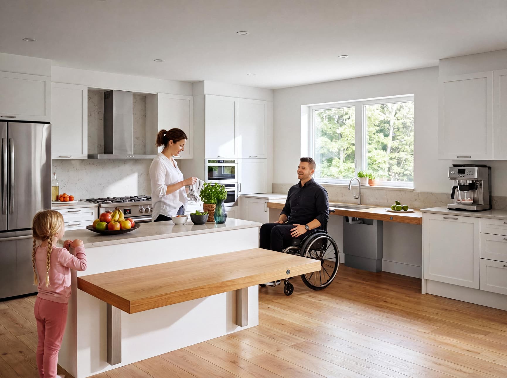 Accessible kitchen in private home